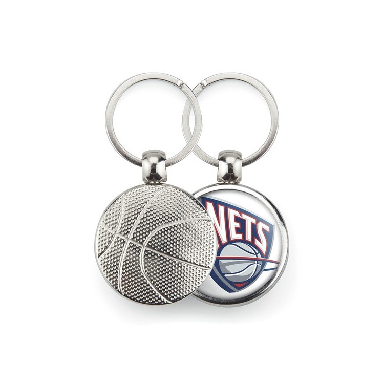 Porte-clé métalique ballon de basket avec logo