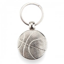 Porte-clé métalique ballon de basket